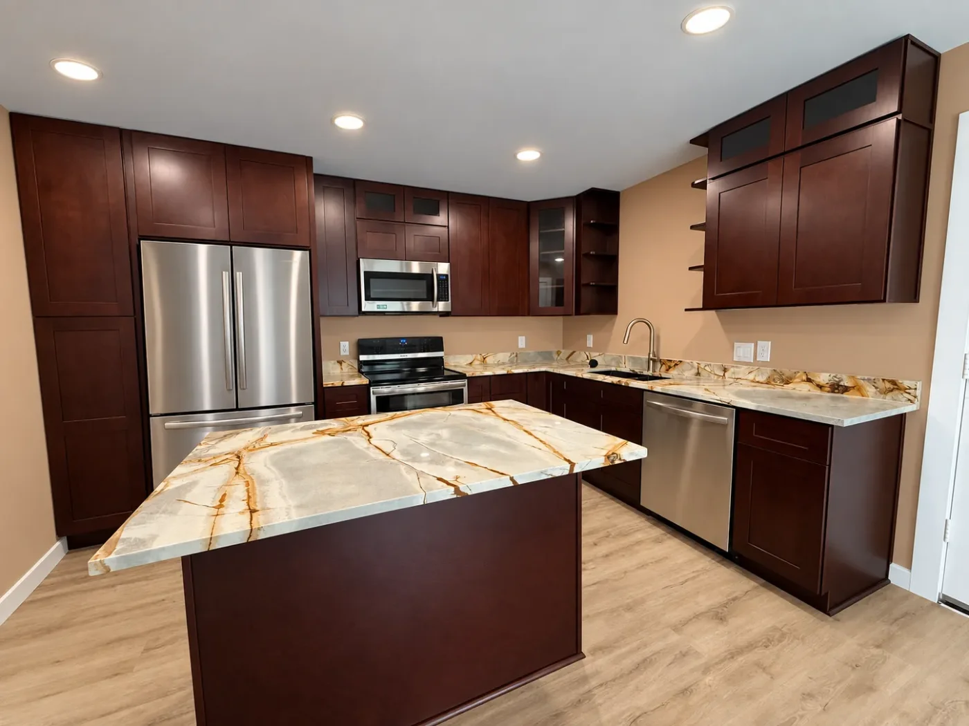 After: kitchen remodel in Carrollton, TX
