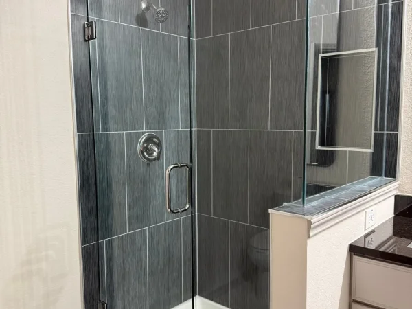 After: primary bathroom remodel in McKinney, TX (photo 2)
