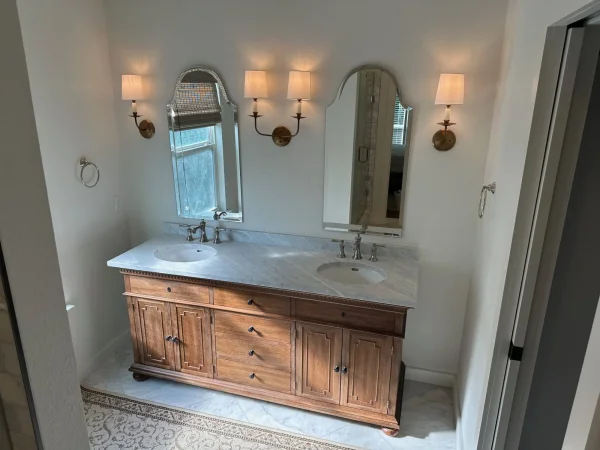 After: walk-in shower remodel in Hurst, TX (photo 3)