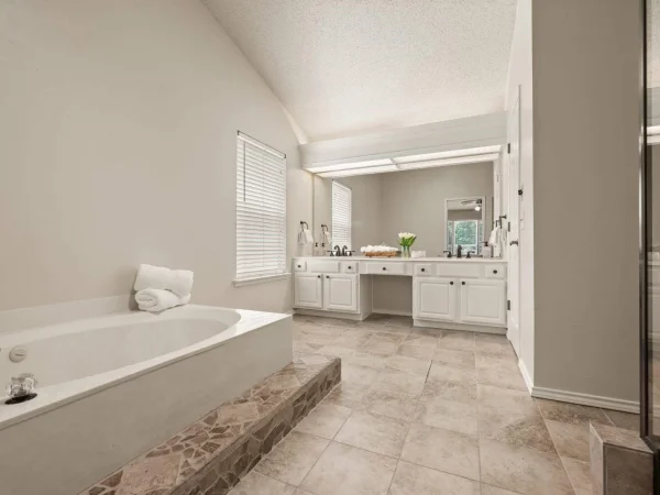 Before: walk-in shower remodel in Hurst, TX (photo 2)