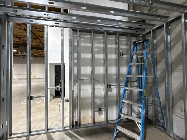 During construction: commercial warehouse and office renovation in Dallas, TX (photo 2)