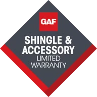 GAF Shingle & Accessory Limited Warranty seal