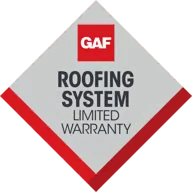 GAF Roofing System Limited Warranty seal